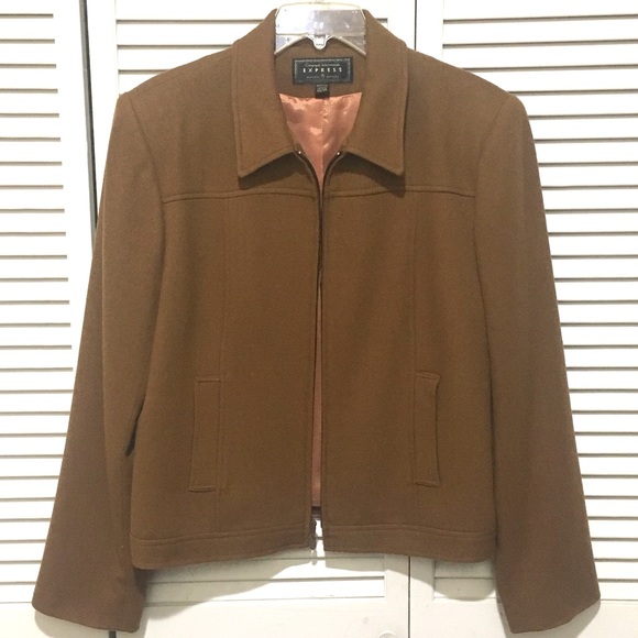 VINTAGE EXPRESS CAMEL WOOL JACKET - Picture 3 of 8
